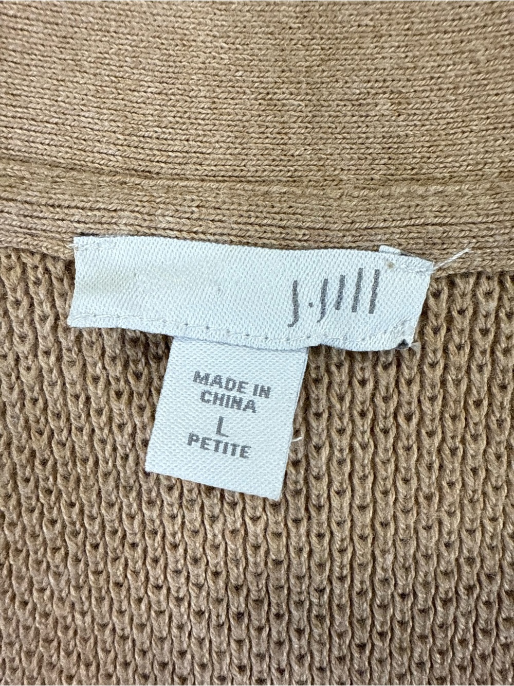 J. Jill Tan Button-Front V-Neck Cardigan - Picture 4 of 11